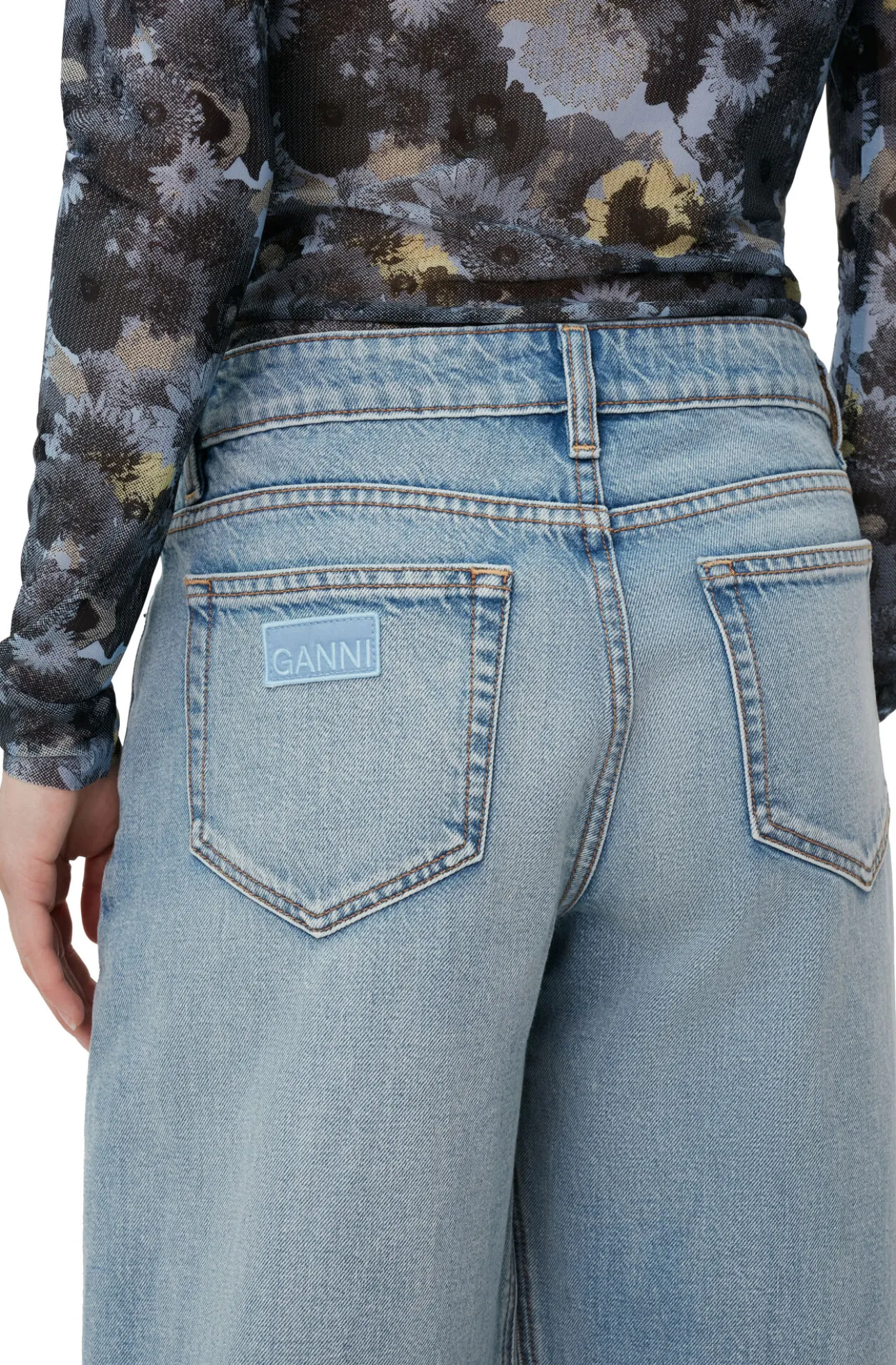 Store GANNI Jozey Jeans Light Blue Vintage