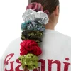 Discount GANNI Kariertes Scrunchie Aus Seersucker Lagoon