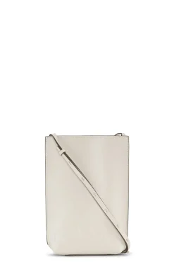 Outlet GANNI Kleine Banner-Umhangetasche Egret