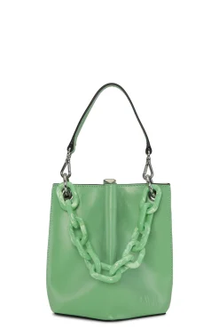 Hot GANNI Kleine Diamond-Bucket-Bag Peapod