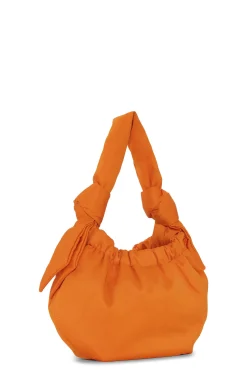Shop GANNI Kleine Hobo-Tasche Fur Besondere Anlasse Vibrant Orange