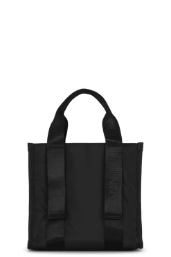 Flash Sale GANNI Kleine Schwarze Tragetasche Aus Tech-Gewebe Black