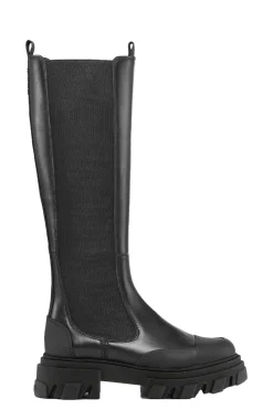 Sale GANNI Kniehohe Chelsea Boots Black