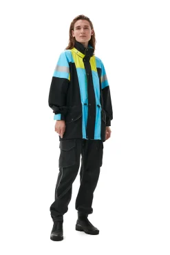 Sale GANNI Kria Neoshell Jacke Black