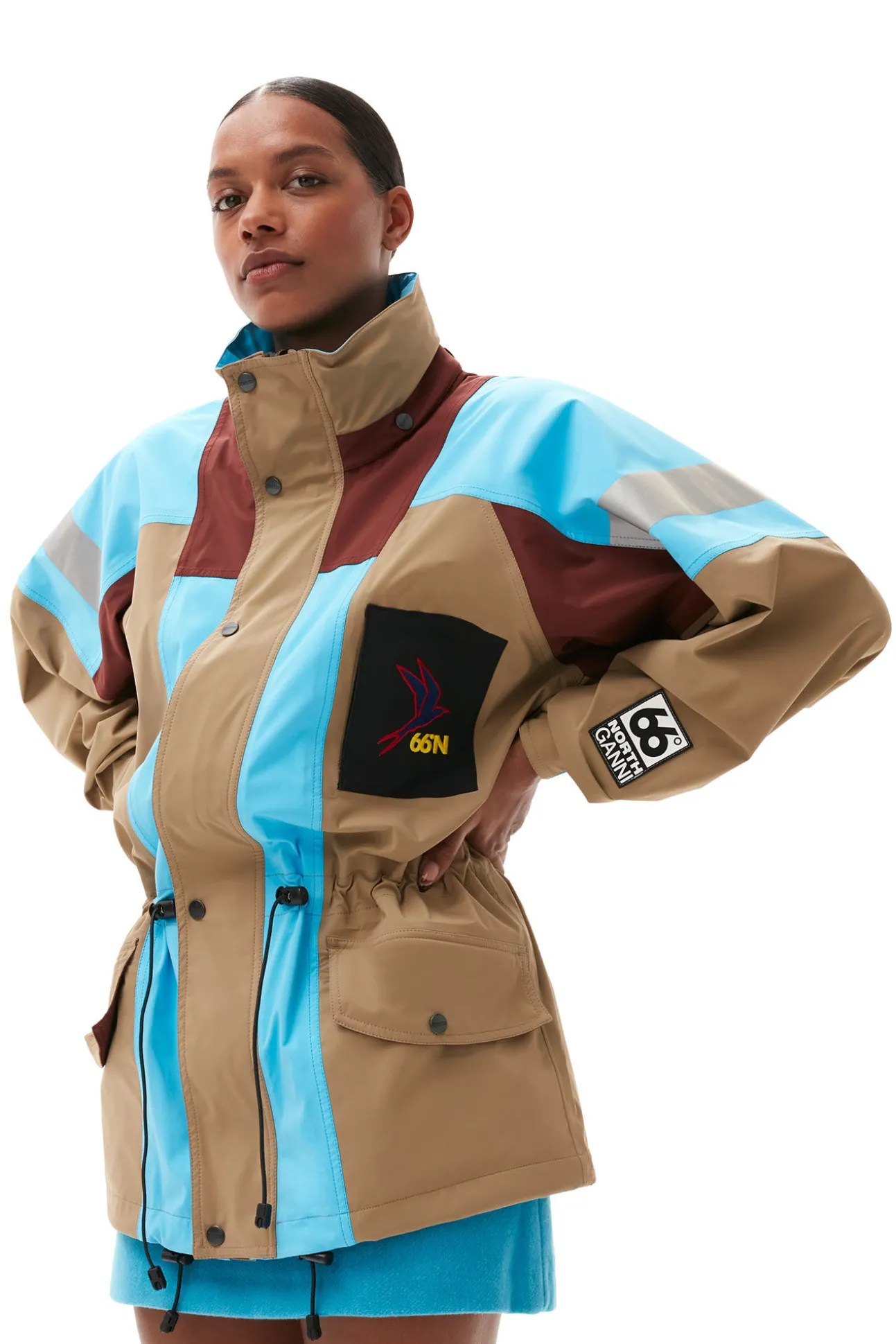 Flash Sale GANNI Kria Neoshell Jacke Camel