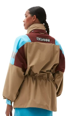 Flash Sale GANNI Kria Neoshell Jacke Camel