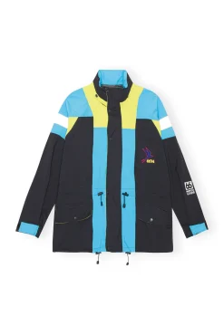Sale GANNI Kria Neoshell Jacke Black