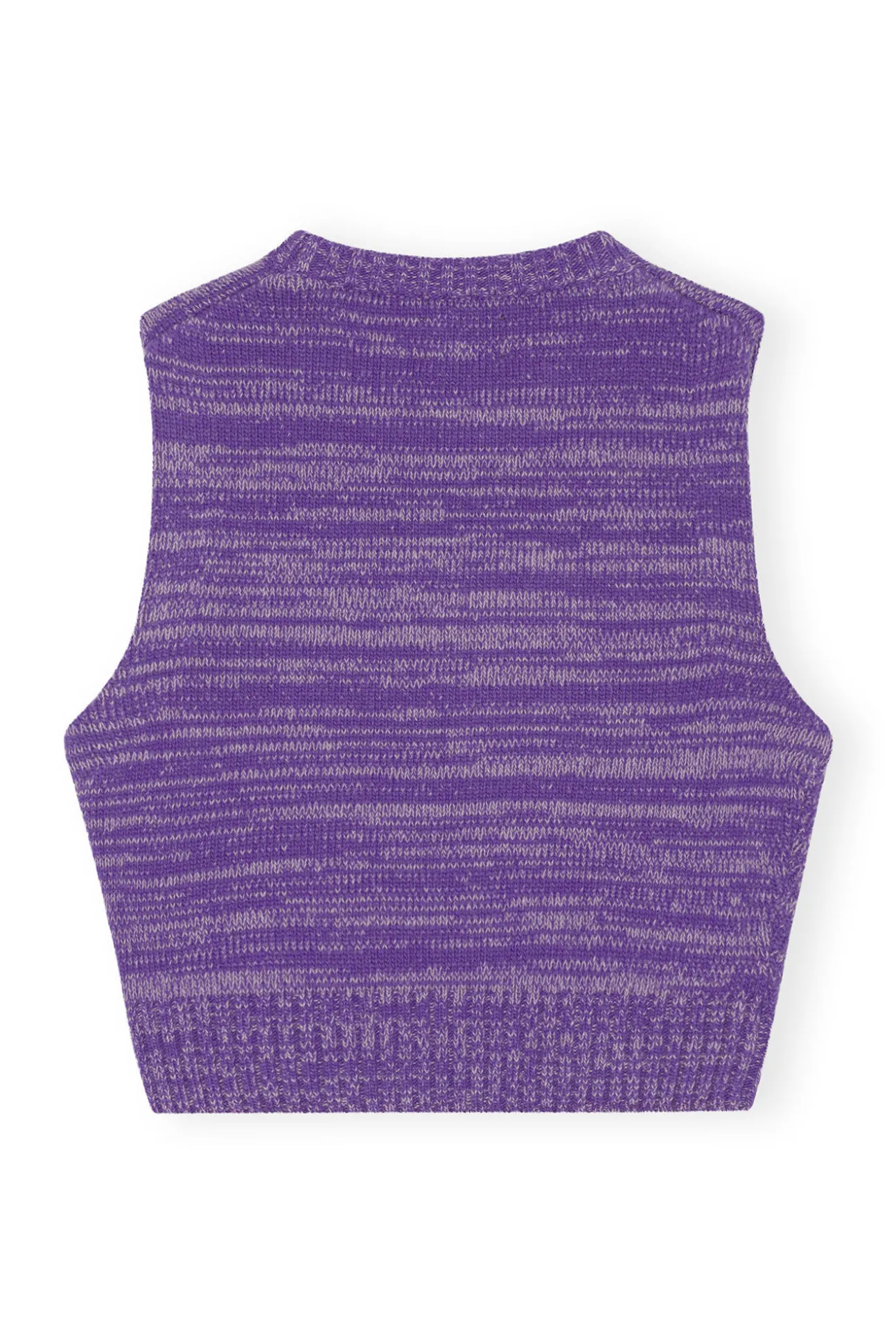 Discount GANNI Kurze Grafik-Weste Purple Wine