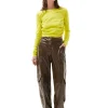 Best Sale GANNI Lackhose Teak