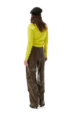 Best Sale GANNI Lackhose Teak