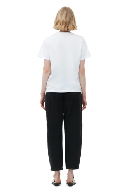 Hot GANNI Lassiges Bunny-T-Shirt Bright White