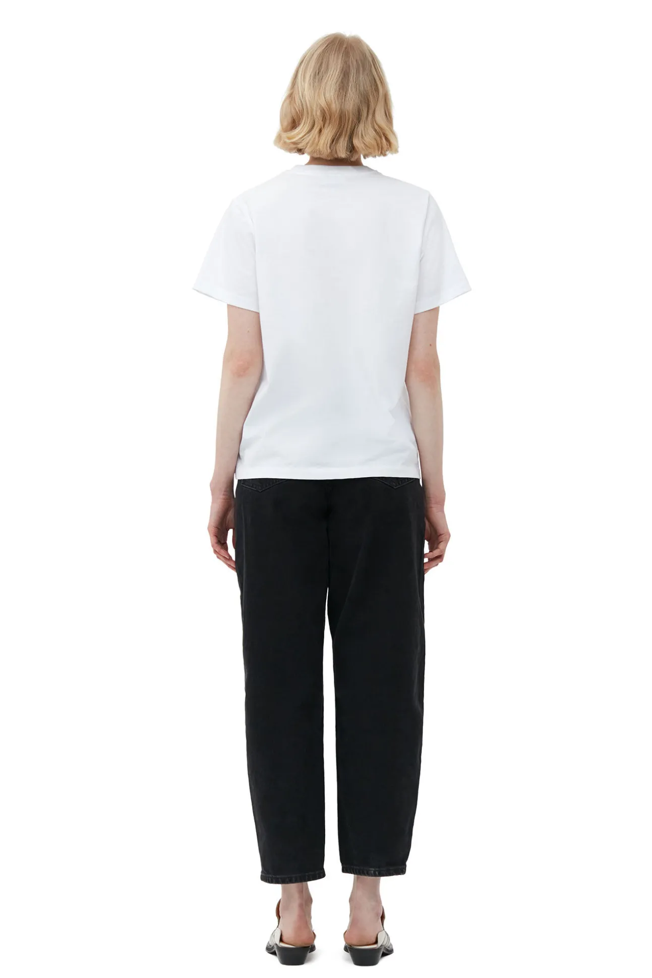 Hot GANNI Lassiges Bunny-T-Shirt Bright White