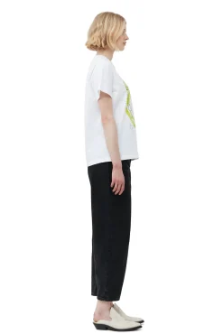 Hot GANNI Lassiges Bunny-T-Shirt Bright White