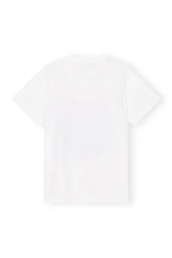 Shop GANNI Lassiges Dolphin-T-Shirt Bright White