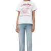 Store GANNI Lassiges Future-T-Shirt Bright White