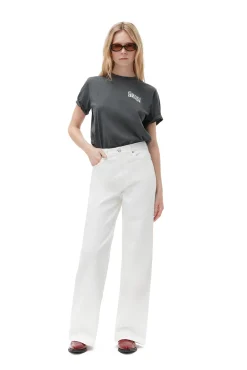 Store GANNI Lassiges Loveclub-T-Shirt Volcanic Ash
