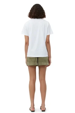 Discount GANNI Lassiges Multi-Blumen-T-Shirt Bright White