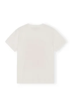 Fashion GANNI Lassiges Orange-T-Shirt Egret