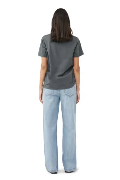Hot GANNI Lassiges Rainbow-T-Shirt Volcanic Ash