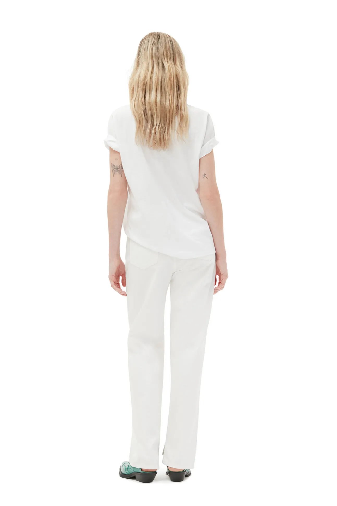 Hot GANNI Lassiges Rainbow-T-Shirt Bright White