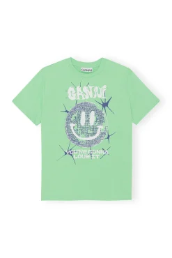 Discount GANNI Lassiges Smiley-T-Shirt Peapod
