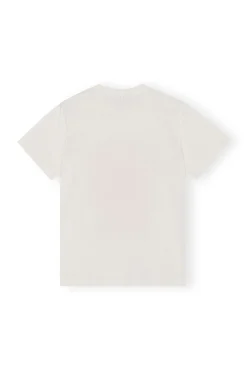 Cheap GANNI Lassiges Strawberry-T-Shirt Egret