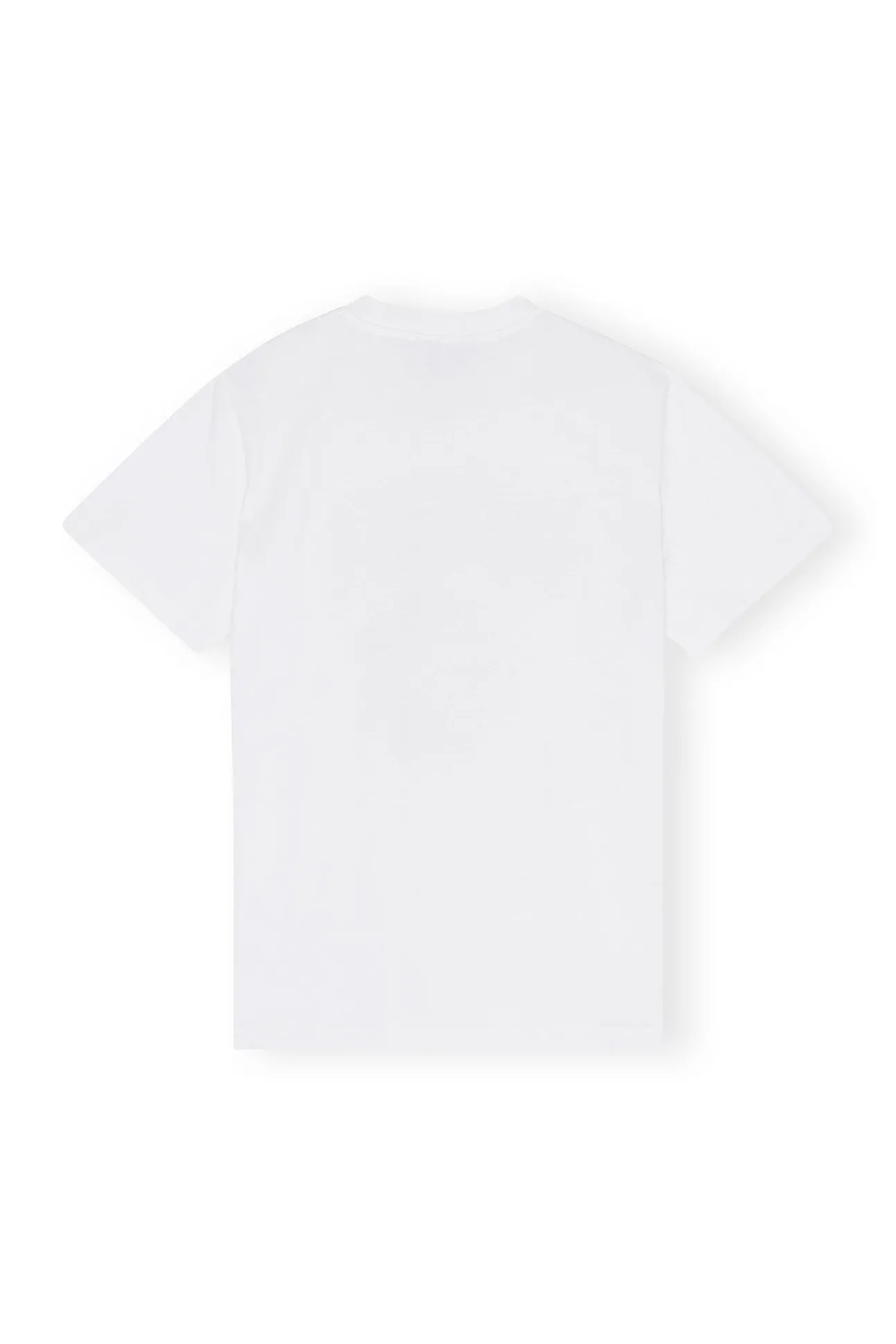 Store GANNI Lassiges T-Shirt Mit Pfirsich-Print Bright White