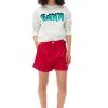 Best GANNI Leichte Glanzende Corduroy-Shorts Love Potion