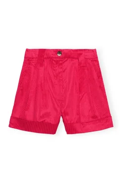 Best GANNI Leichte Glanzende Corduroy-Shorts Love Potion