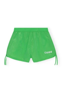Store GANNI Leichte Tech-Shorts Mit Kordelzug Classic Green