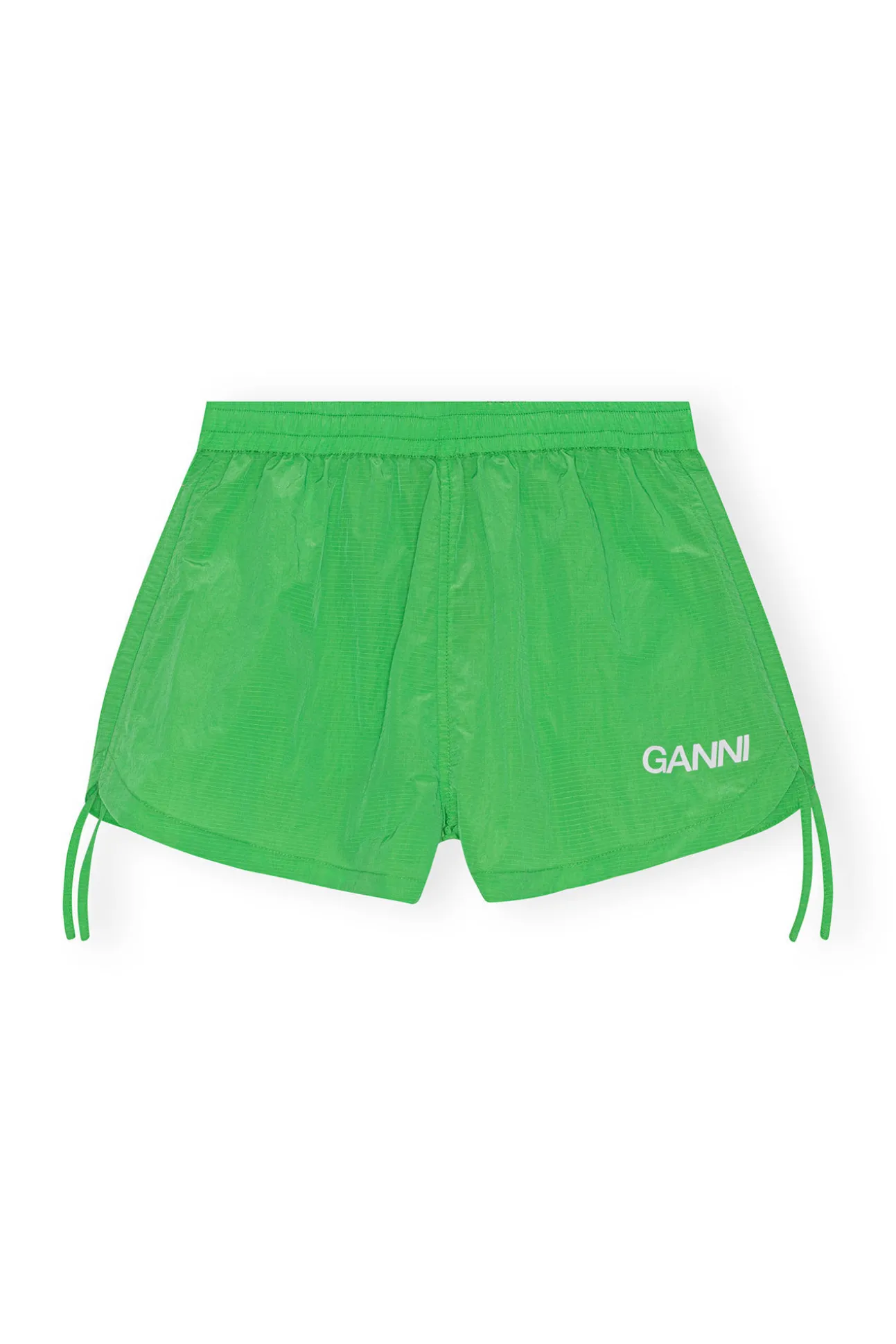 Store GANNI Leichte Tech-Shorts Mit Kordelzug Classic Green