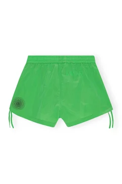 Store GANNI Leichte Tech-Shorts Mit Kordelzug Classic Green