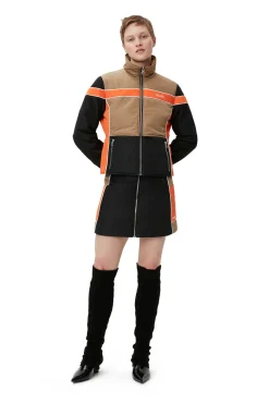 Hot GANNI Leichte, Wattierte Jacke Mit Colourblock Block Colour