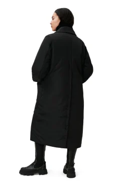 Cheap GANNI Leichter, Gepolsterter Mäntel Black