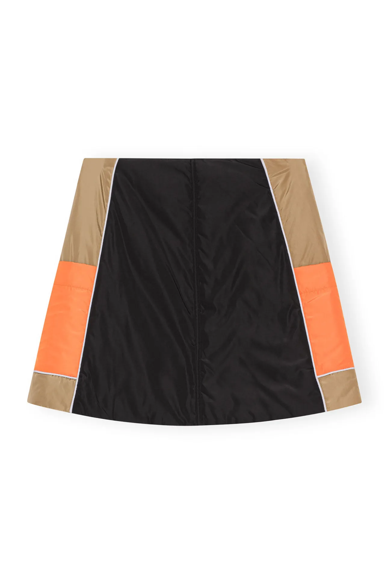 New GANNI Leichter, Wattierter Minirock Mit Colourblock Block Colour