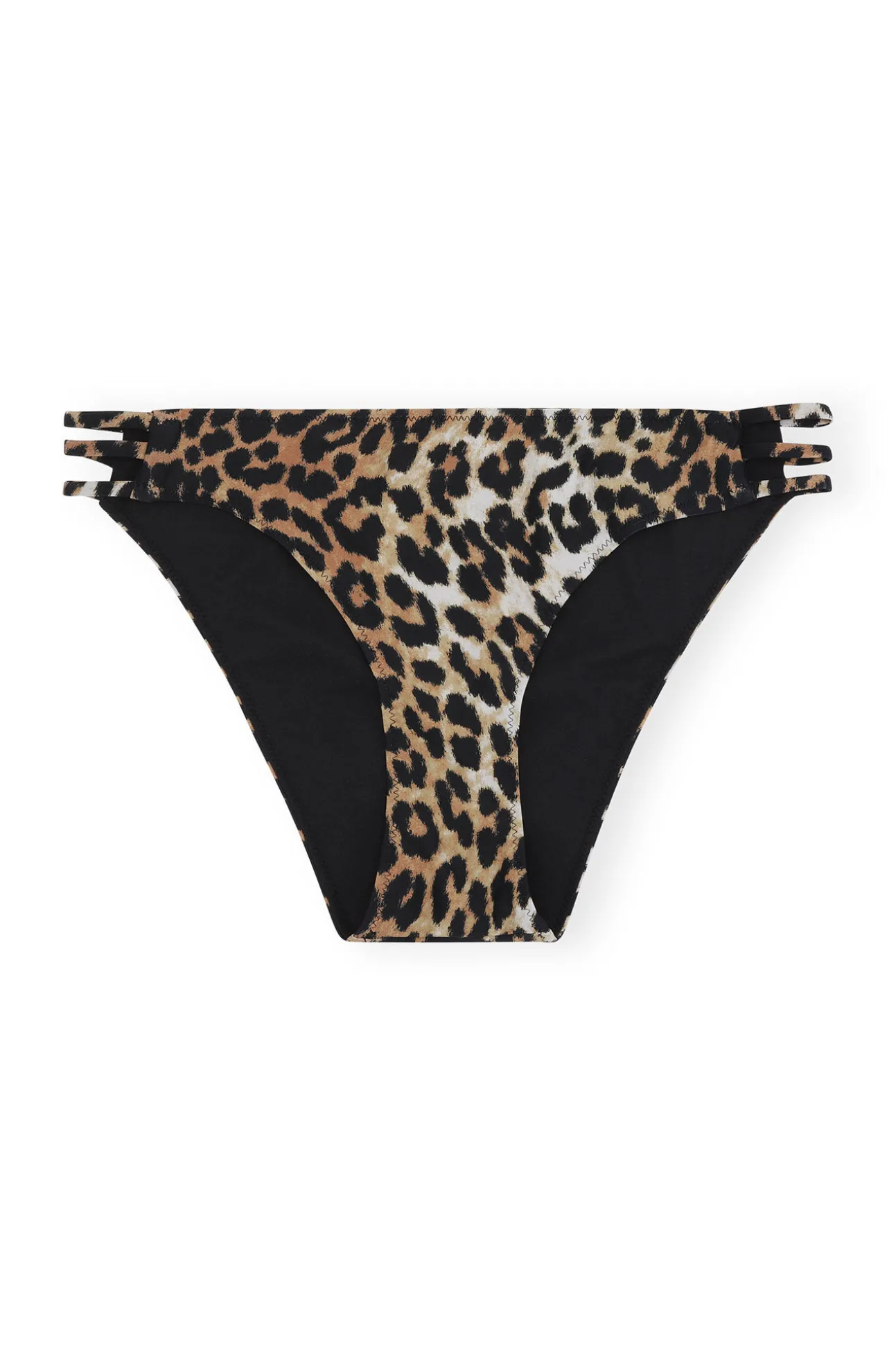 Cheap GANNI Leoparden-Bikinihose Aus Recyceltem Material Almond Milk