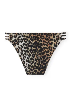 Cheap GANNI Leoparden-Bikinihose Aus Recyceltem Material Almond Milk