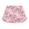 Discount GANNI Light Cotton Ruffle Shorts Sugar Plum