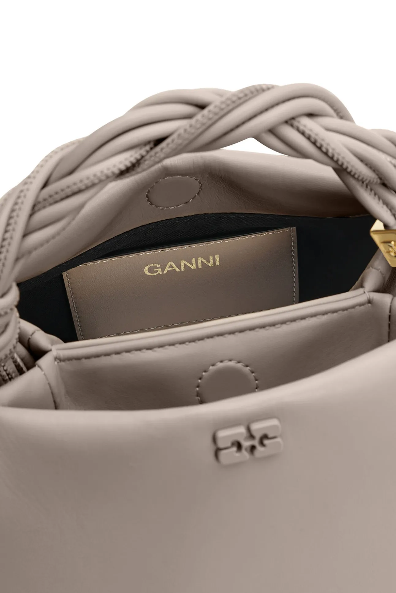 Hot GANNI Light Grey Bou Bag Oyster Gray