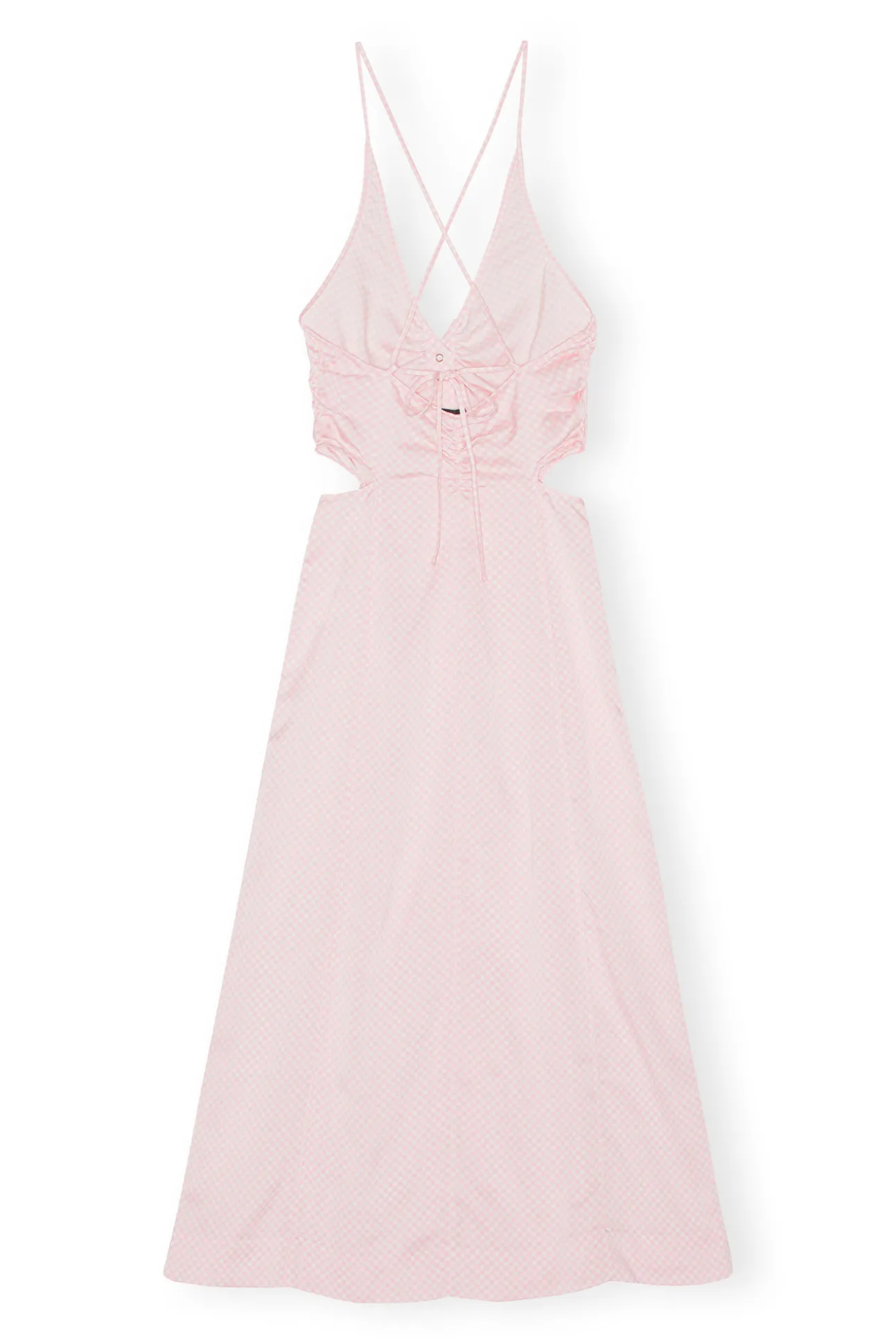 Online GANNI Lila Maxikleid Aus Satin Light Lilac