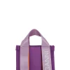 Outlet GANNI Lila Mini-Tragetasche Aus Tech-Gewebe Purple Wine
