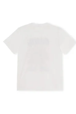 Sale GANNI „Love Club“-T-Shirt Bright White