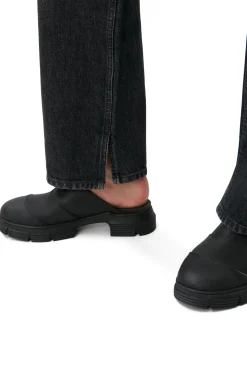 Shop GANNI Lovy Jeans Black/White Vintage