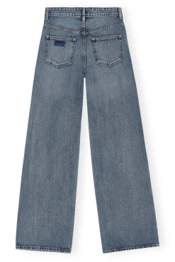 Store GANNI Magny Jeans Mid Blue Vintage