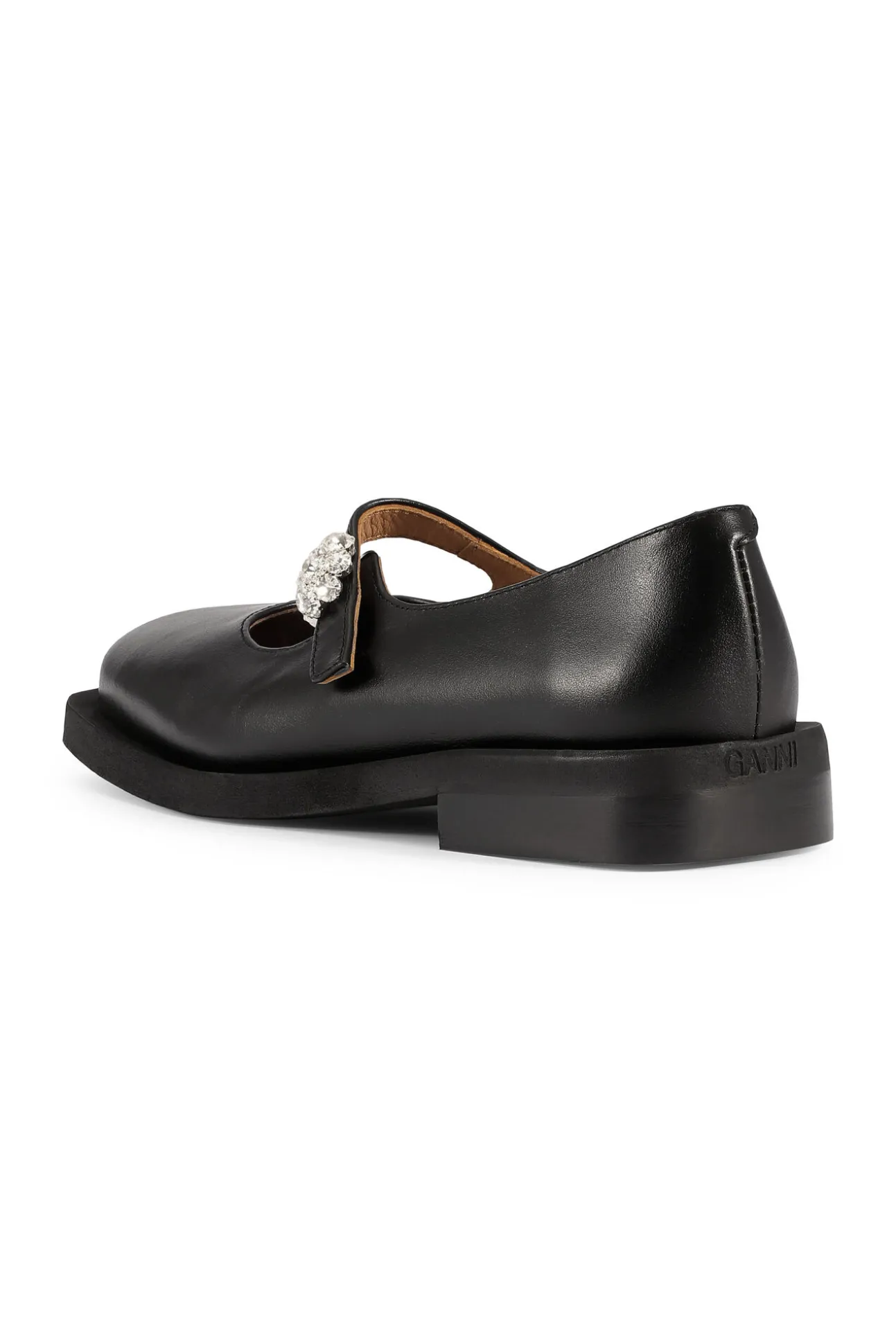 Outlet GANNI Mary-Jane-Ballerinas Black