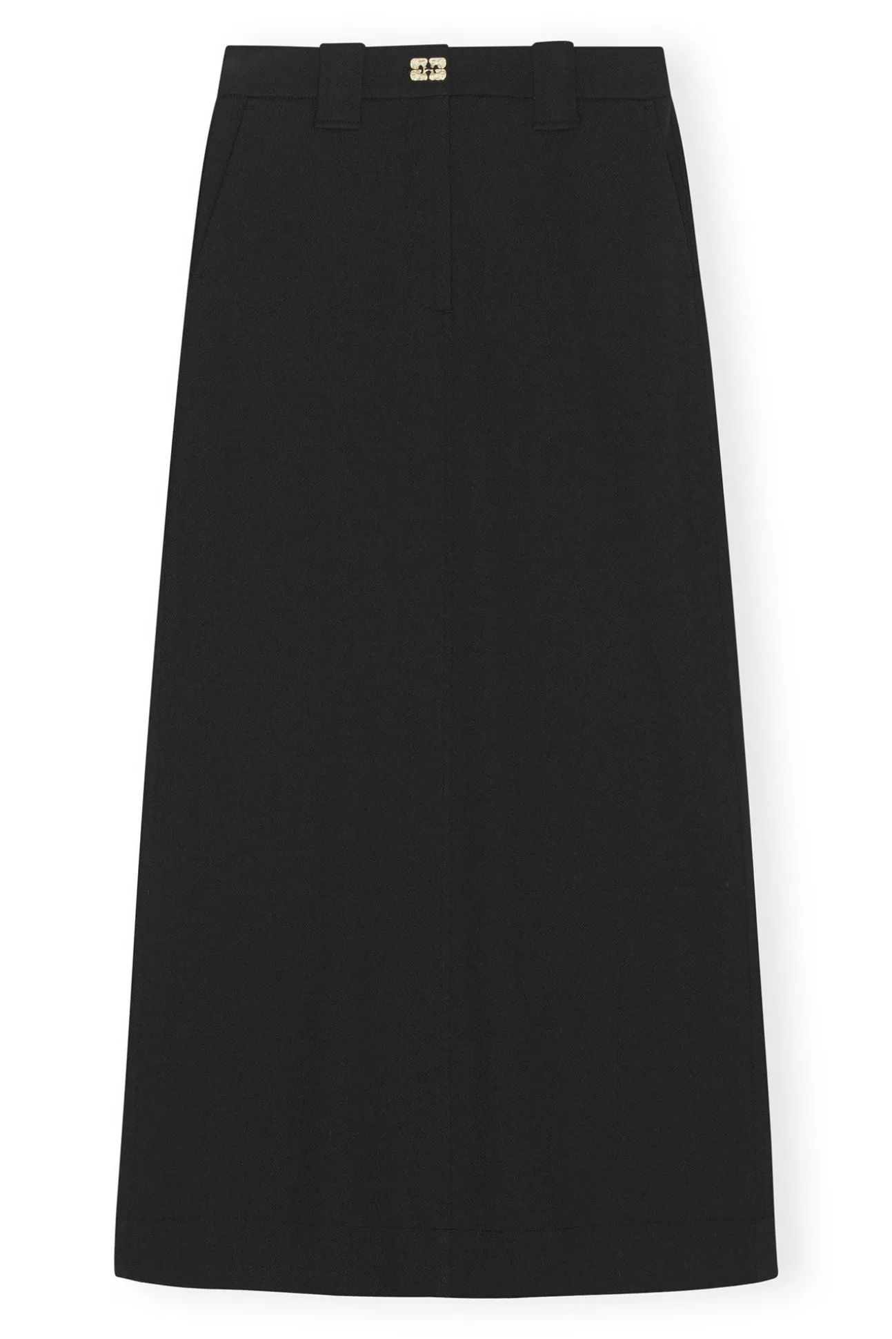 Sale GANNI Maxirock Aus Stretch-Anzugstoff Black