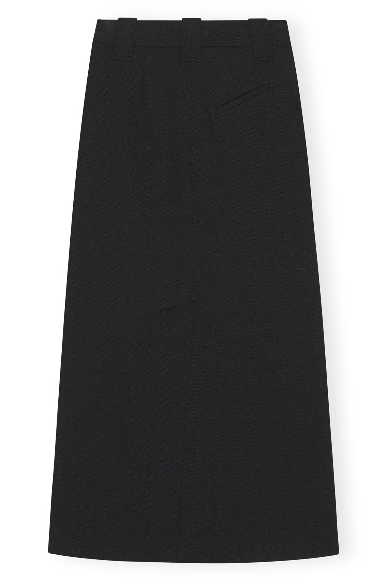 Sale GANNI Maxirock Aus Stretch-Anzugstoff Black