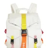 Outlet GANNI Mehrfarbiger Rucksack Aus Tech-Gewebe Egret
