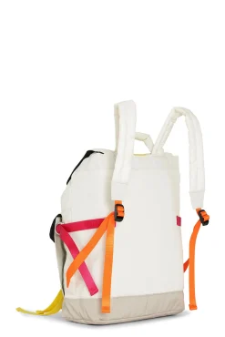 Outlet GANNI Mehrfarbiger Rucksack Aus Tech-Gewebe Egret