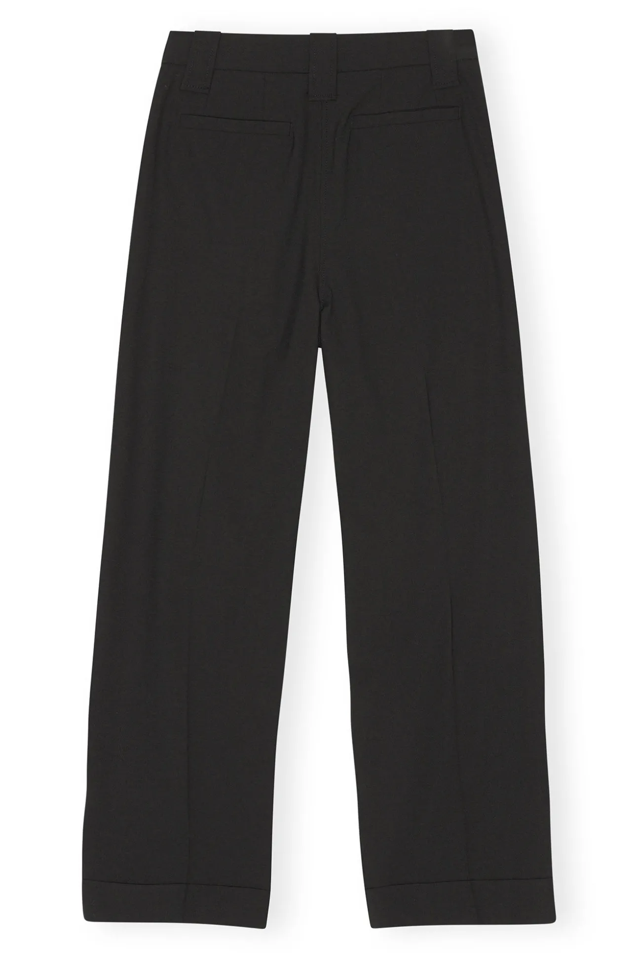 Hot GANNI Melierte Lockere Faltenhose Mit Drapierung Black